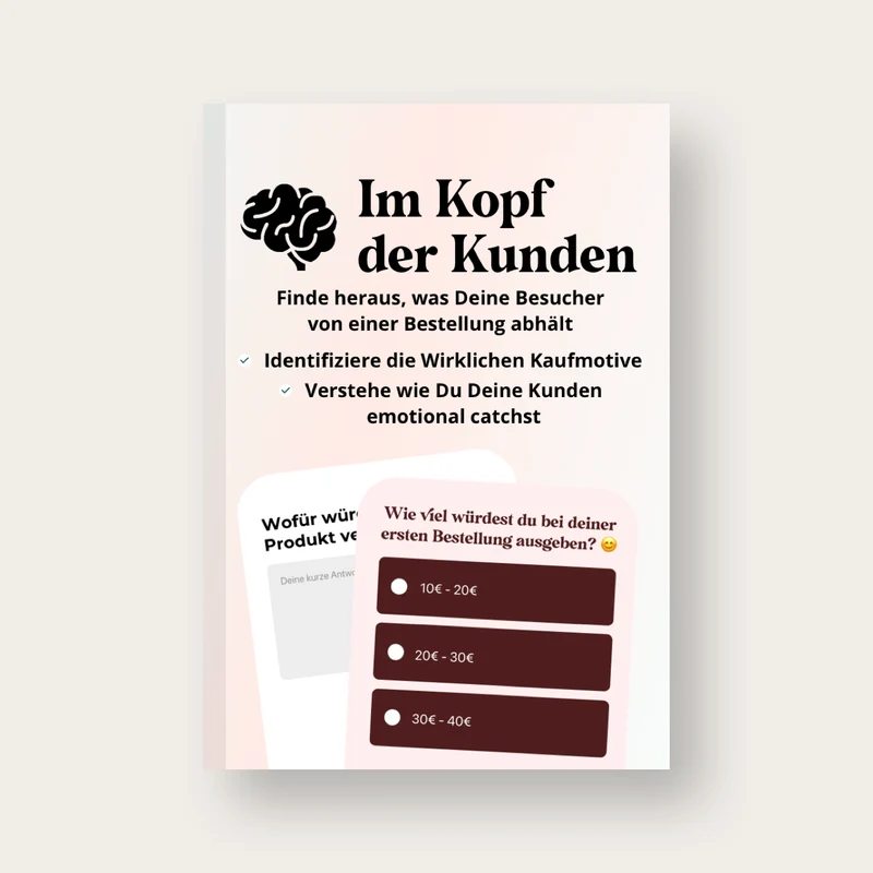 Die effektivsten Umfragen an Deine Shopbesucher