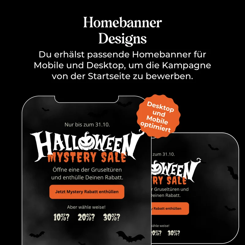 Halloween Mystery Sale Kampagne