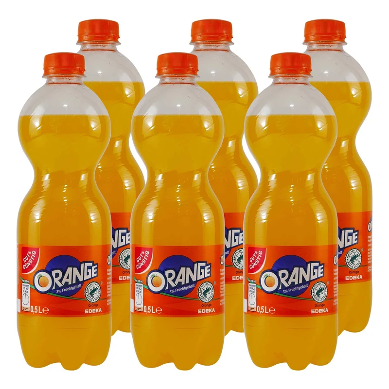 Gut & Günstig Orangen Limonade (9 x 0,5L) EINWEG