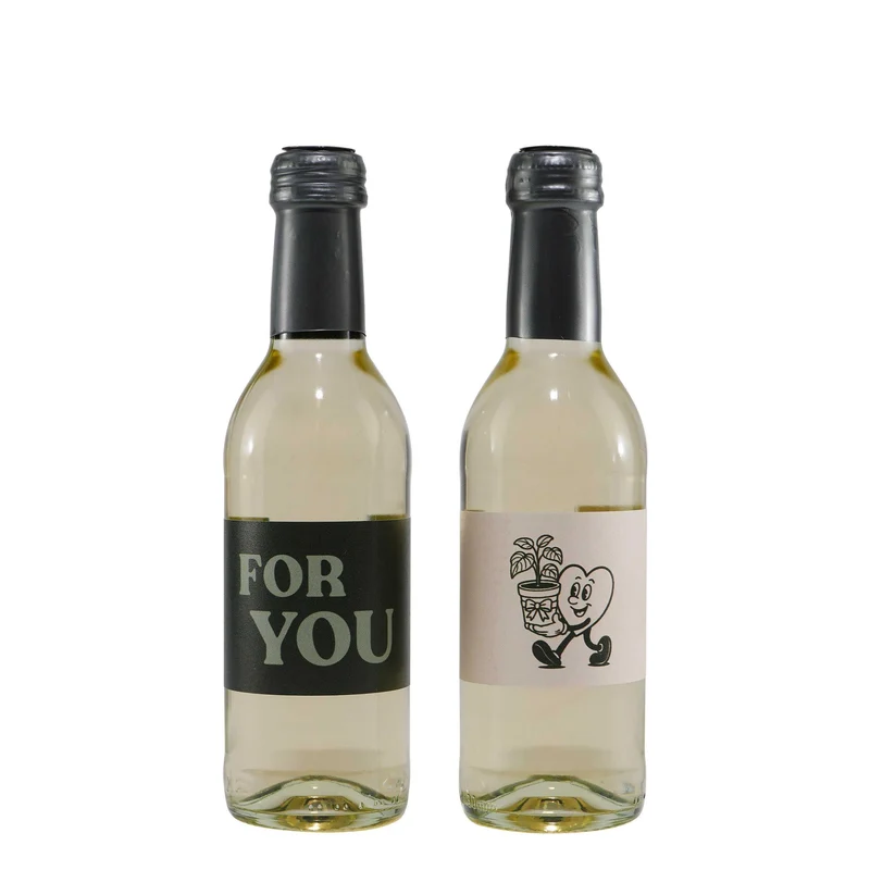 Geschenkverpackung Weißwein "Birthday Wishes" (2 x 0,25L)