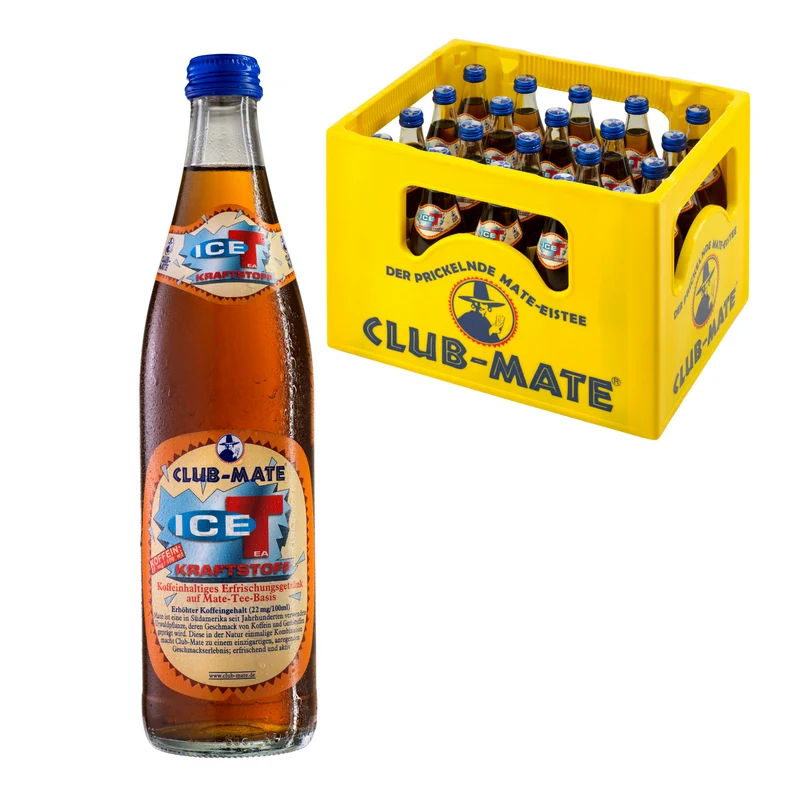 Club-Mate Ice-T Kraftstoff 20 x 0,5l 4 Kisten + 1 Kiste Gratis