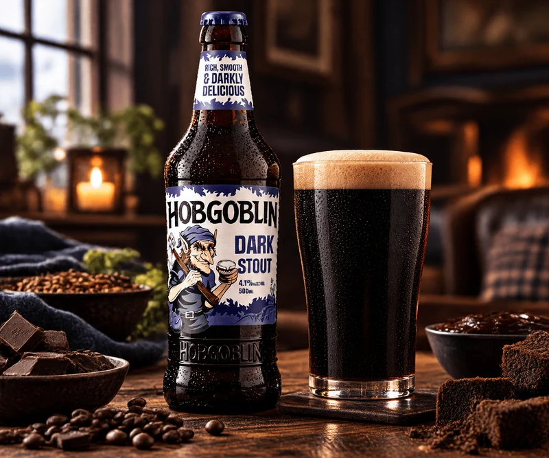 Hobgoblin Dark Stout 0,5l – Englisches Stout, 4,1 % Vol.