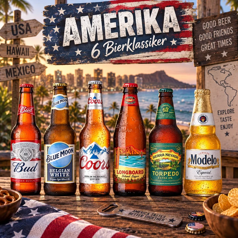 Amerika Bierpaket – 6 Klassiker & Spezialitäten