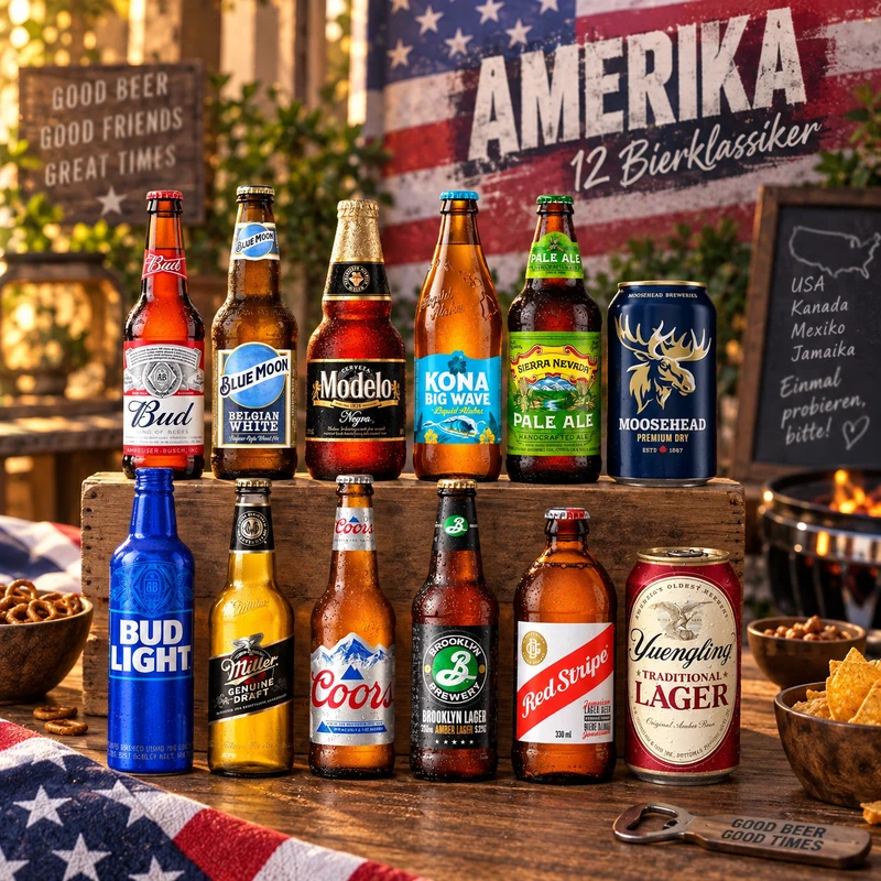 Amerika Bierpaket XL – 12 Klassiker & Spezialitäten