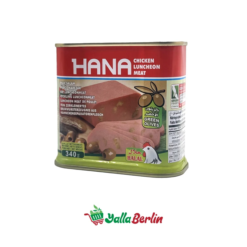 HANA HUHN LUNCHEON FLEISCH MIT OLIEVEN (340 Gr)