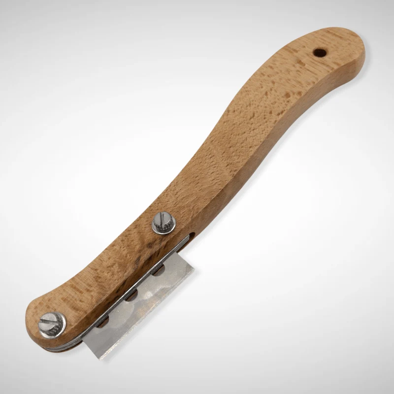 Teigritzer (Baguettemesser, Bäckermesser) Holzgriff mit Rasier- oder Stahlklinge