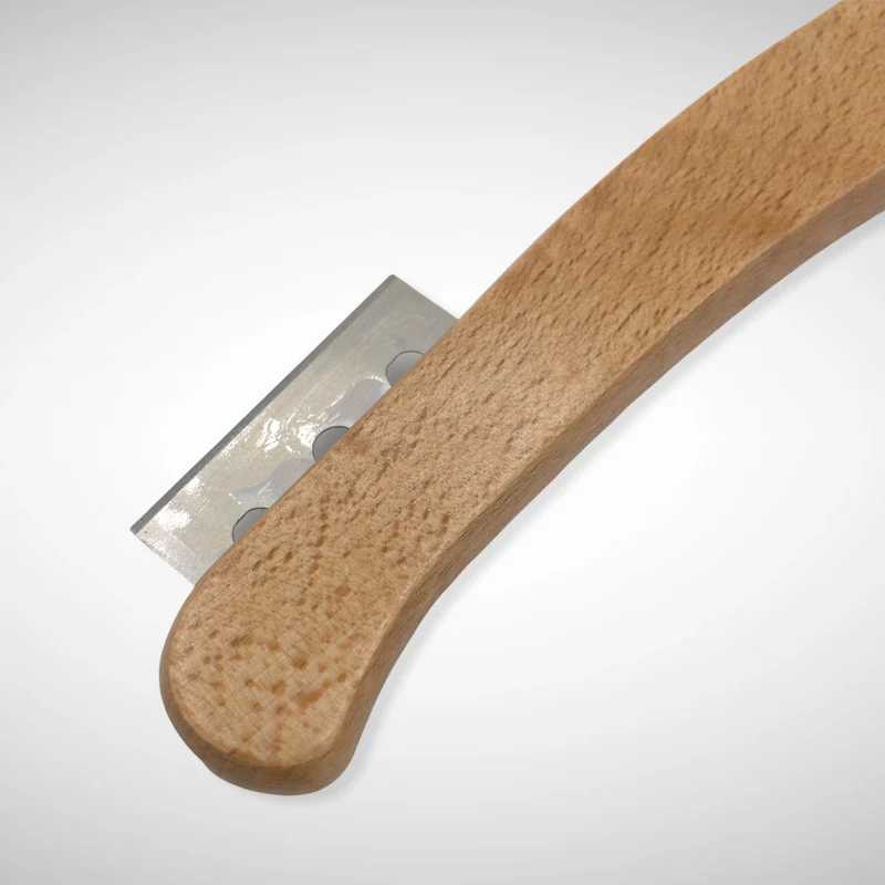 Teigritzer (Baguettemesser, Bäckermesser) Holzgriff mit Rasier- oder Stahlklinge