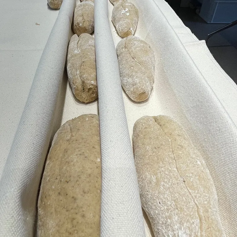 Bäckerleinen, Baguettetuch, Gäretuch aus Baumwolle, versch. Größen