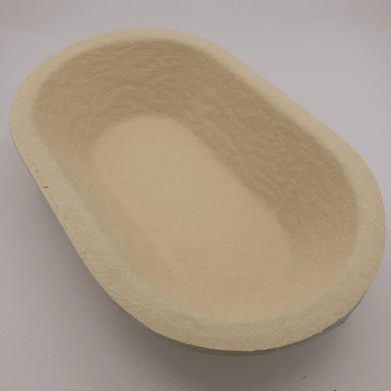 Gärkorb (Brotform, Simperl) Oval länglich aus Holzschliff, 1,5-2 Kg, 37x15 cm