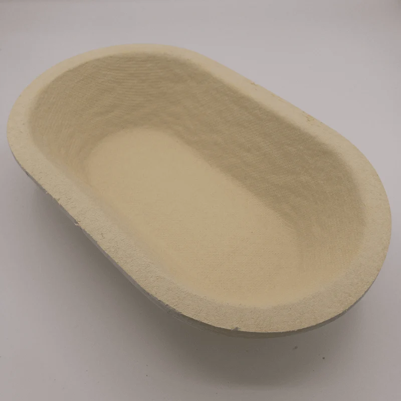 Gärkorb (Brotform, Simperl) Oval länglich aus Holzschliff, 1 Kg, 26x14 cm