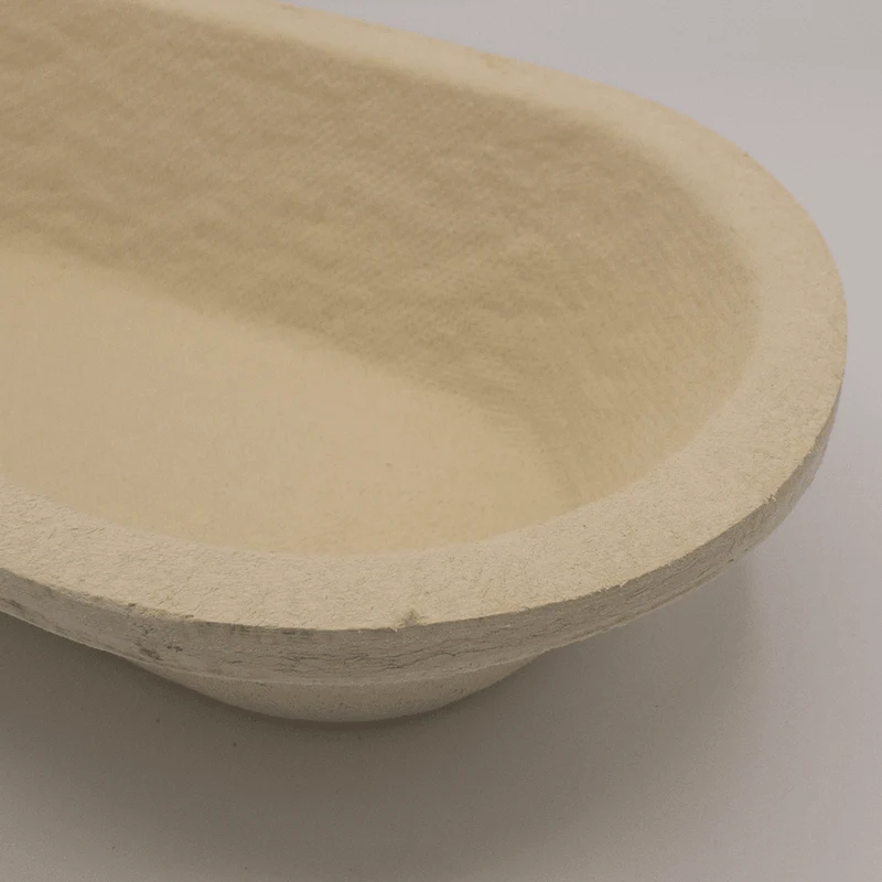Gärkorb (Brotform, Simperl) Oval länglich aus Holzschliff, 1 Kg, 26x14 cm