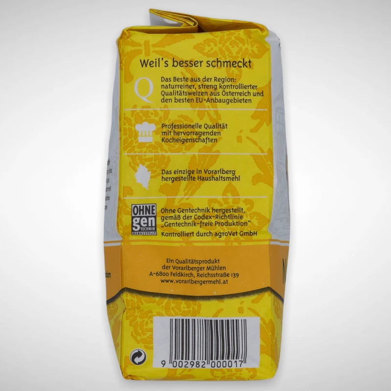 Vorarlberger Nudelmehl, Hartweizenmehl für Pasta
