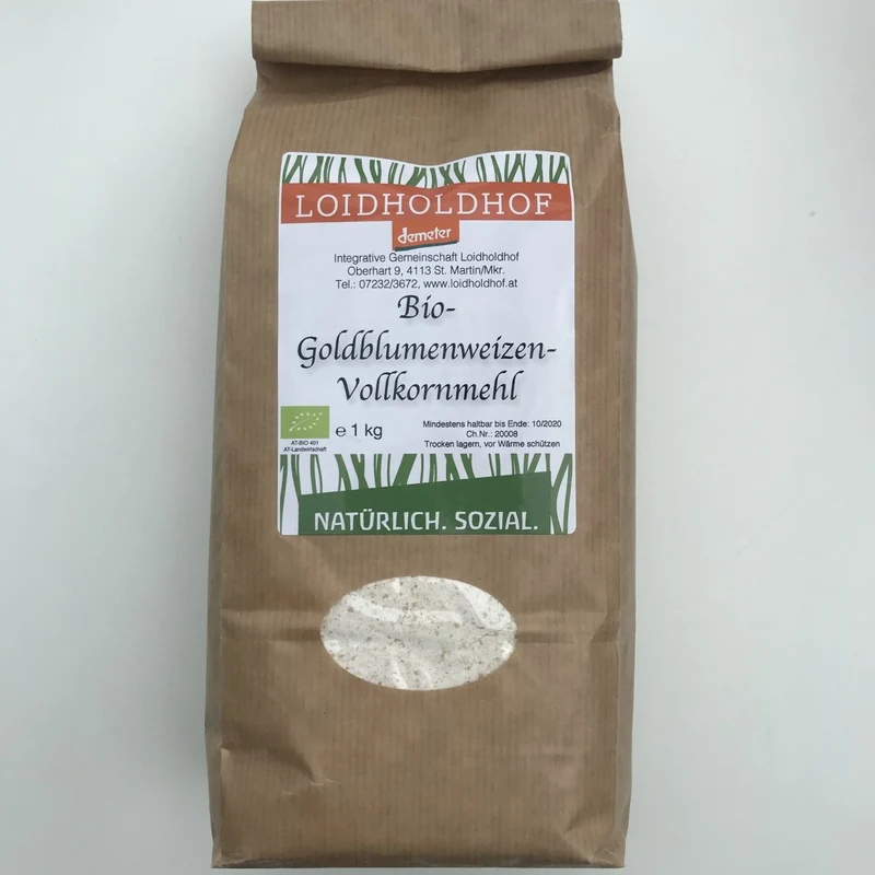Bio Goldblumenweizen Vollkornmehl (ZENTROFAN®-gemahlen)