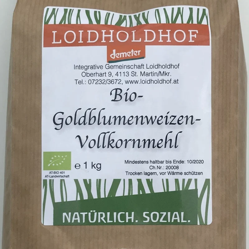 Bio Goldblumenweizen Vollkornmehl (ZENTROFAN®-gemahlen)