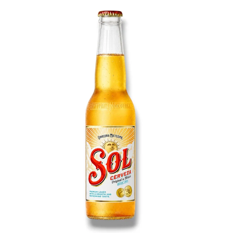 Sol Cerveza Lagerbier 0,33l – Mexikanisches Lagerbier 4,2 % Vol.