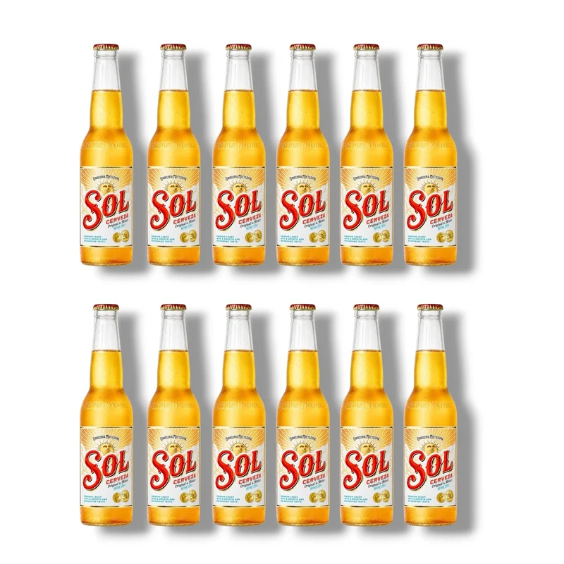 Sol Cerveza Lagerbier 0,33l – Mexikanisches Lagerbier 4,2 % Vol.