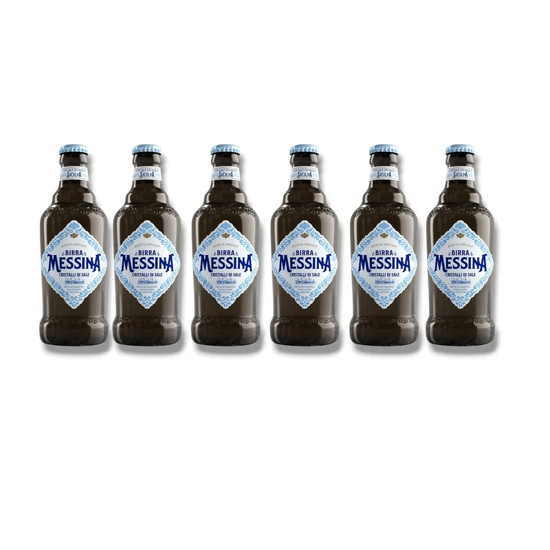 Birra Messina Cristalli di Sale 0,5l – Italienisches Lagerbier mit Meersalz