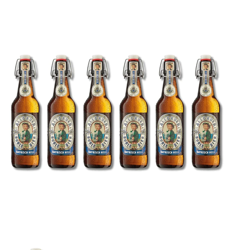 Allgäuer Büble Bier Hell 0,5l – Bayerisches Helles Lagerbier aus dem Allgäu