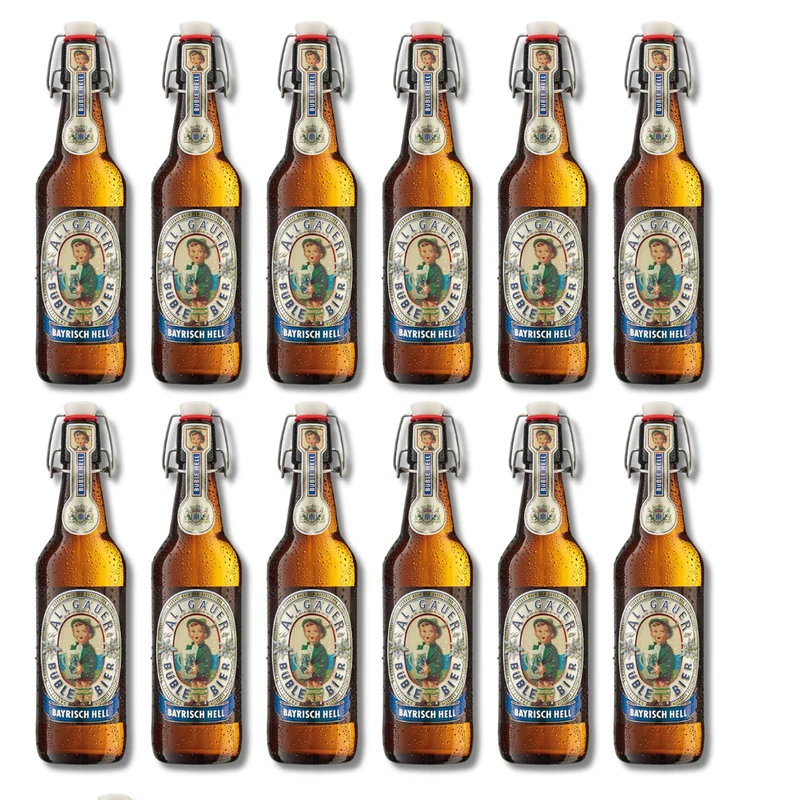 Allgäuer Büble Bier Hell 0,5l – Bayerisches Helles Lagerbier aus dem Allgäu