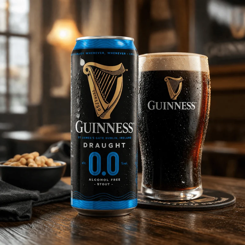 Guinness Draught 0.0 alkoholfrei 0,44l Dose – Irish Stout