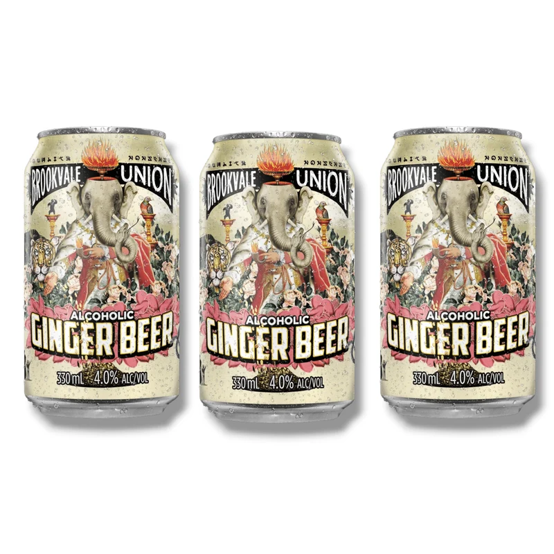 Brookvale Union Alcoholic Ginger Beer 0,33l – Premium Ingwerdrink 4,0 % Vol.