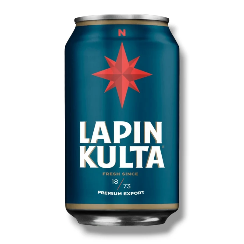 MHD 11.11.26 - Lapin Kulta Premium Lager Bier Dose 0,33l – Finnisches Lagerbier 5,2 % Vol.