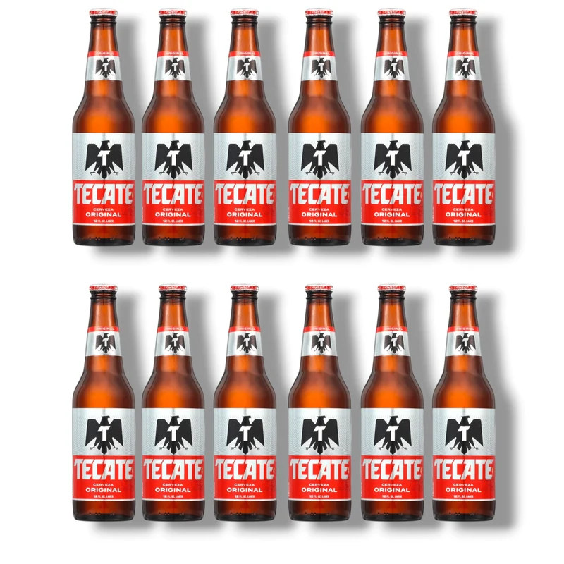Tecate Original Mexican Lager Bier 0,325l – Mexikanisches Lagerbier 4,5 % Vol.