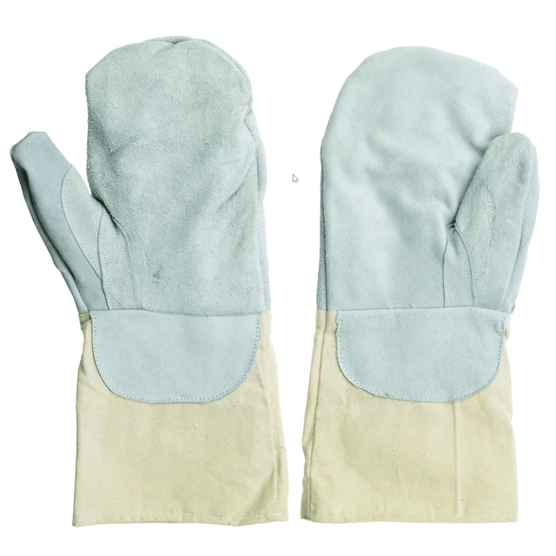 Backhandschuhe Leinen/Leder 38 cm