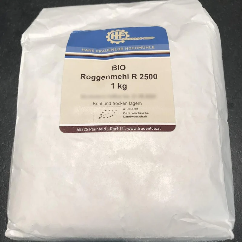 Bio Roggenmehl 2500 (Schwarzroggenmehl)