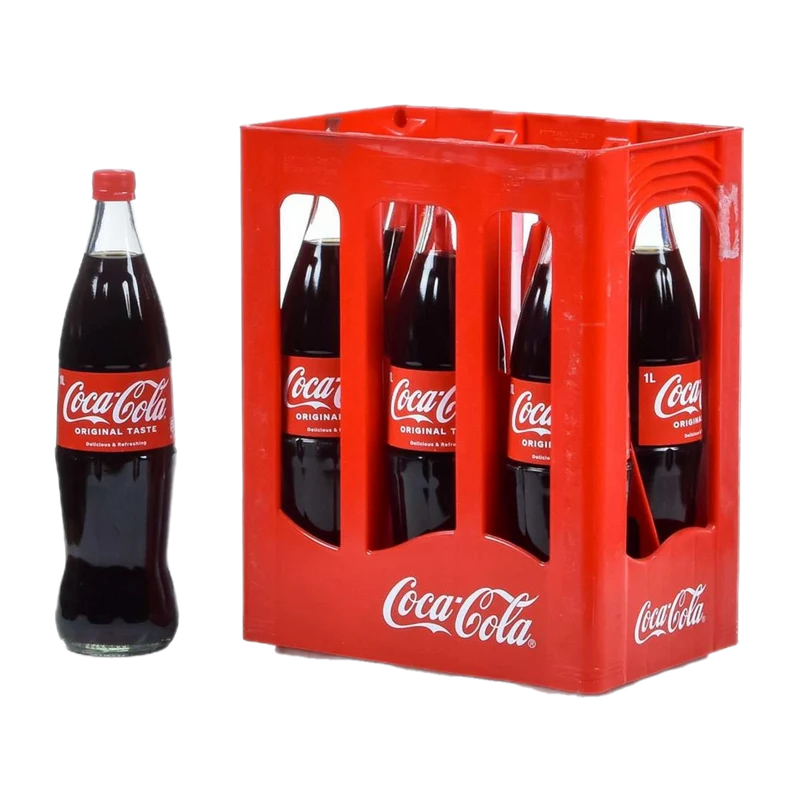 Coca Cola Classic 6 x 1l Glas MW
