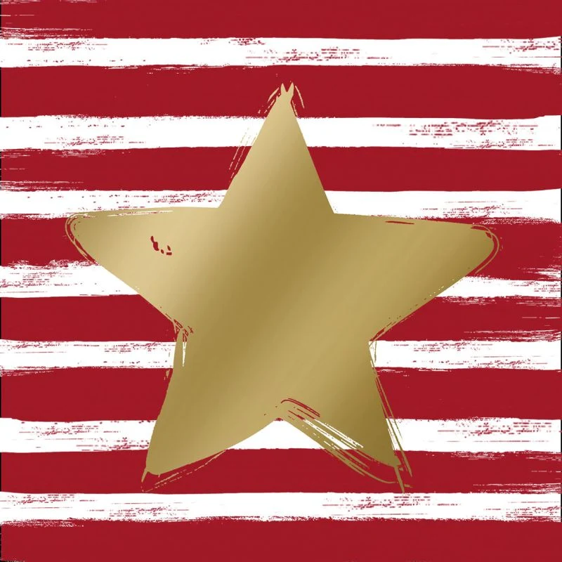 Stars & Stripes for Xmas ⭐️ Servietten - von ppd