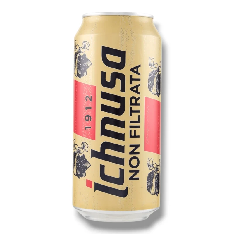 Ichnusa Non Filtrata 0,5 l Dose – Ungefiltertes sardisches Lagerbier 5,0 % Vol.