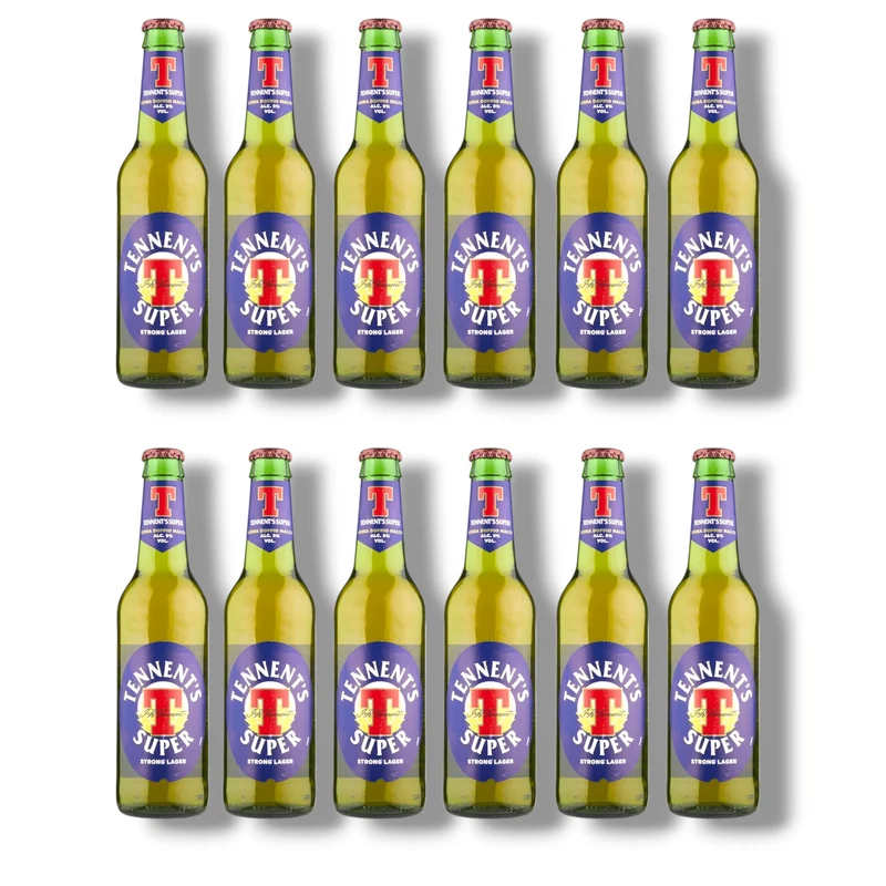 Tennent’s Super Strong Lager 0,33l – Starkes Lagerbier mit 9% Vol.