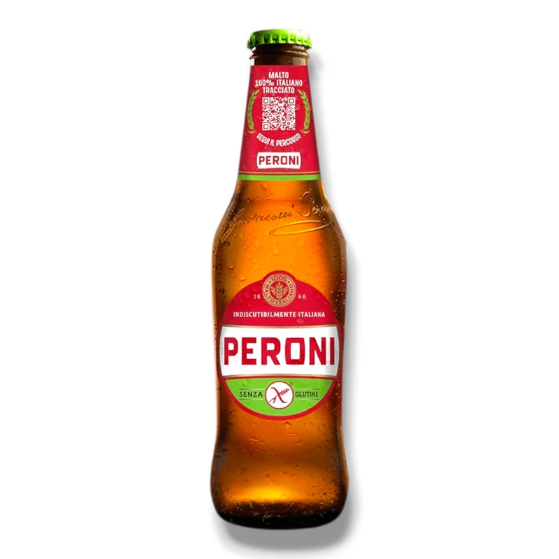 Peroni Senza Glutine 0,33l– Italienisches glutenfreies Lagerbier 5,1 % Vol.