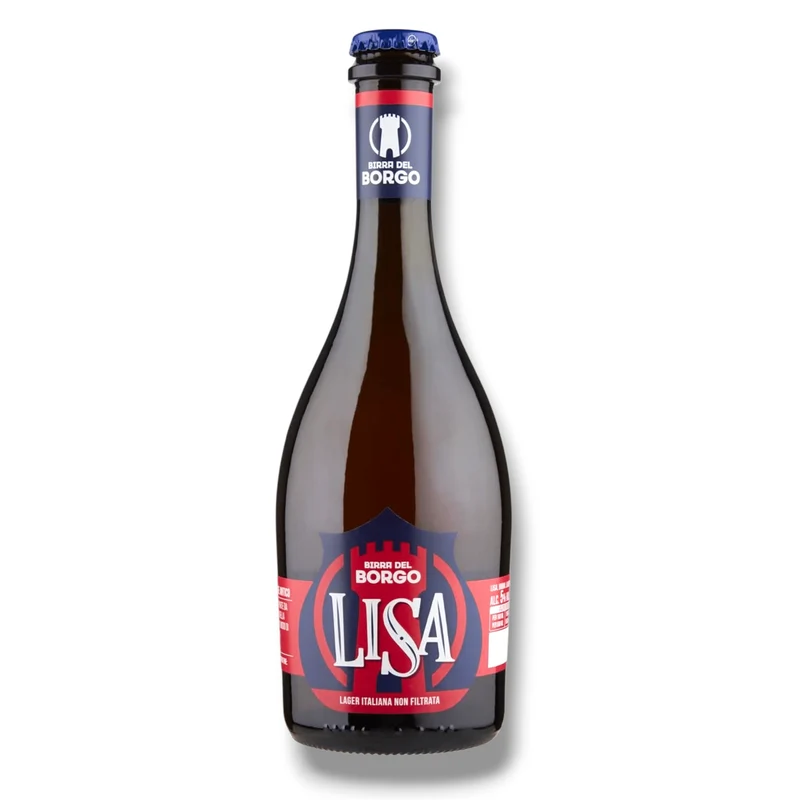Birra del Borgo LISA 0,5l – Unfiltriertes italienisches Lagerbier mit 5 % Vol.