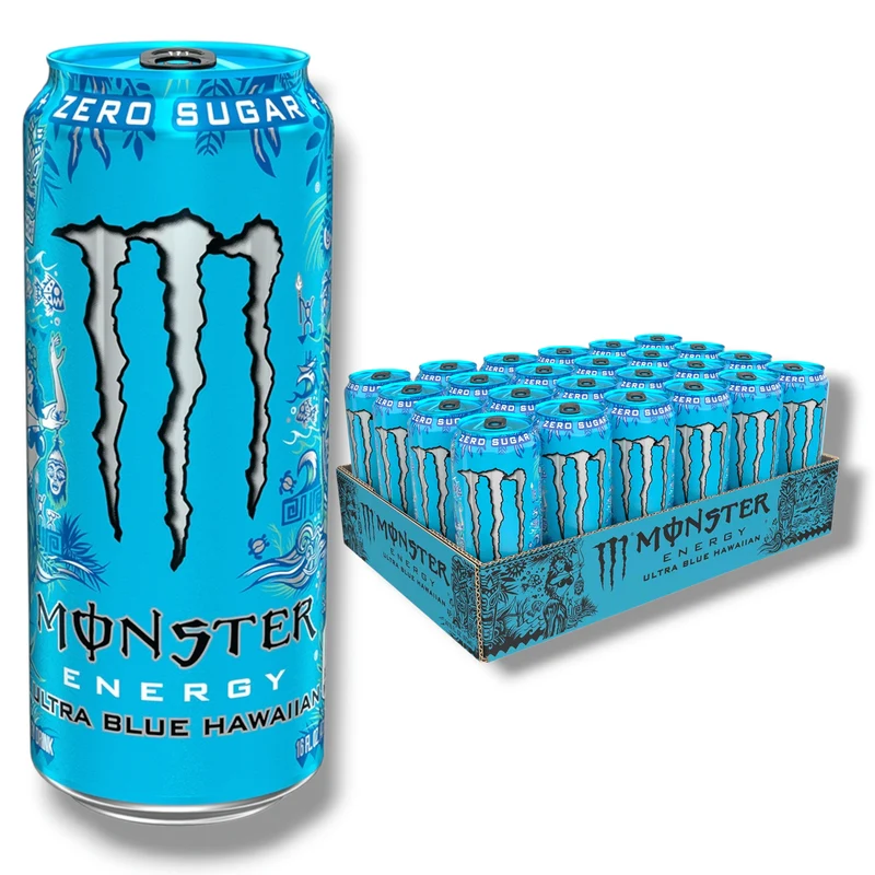 Monster Energy Ultra Blue Hawaiian 473 ml – Zero Sugar USA Import