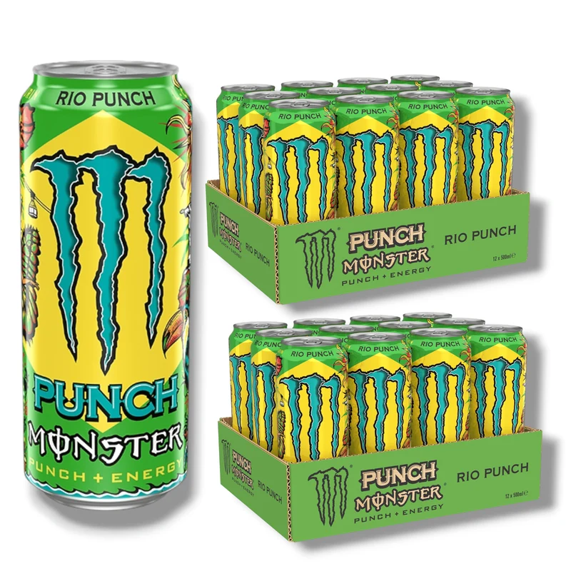Monster Energy Rio Punch 0,5l– Tropischer Energy Drink