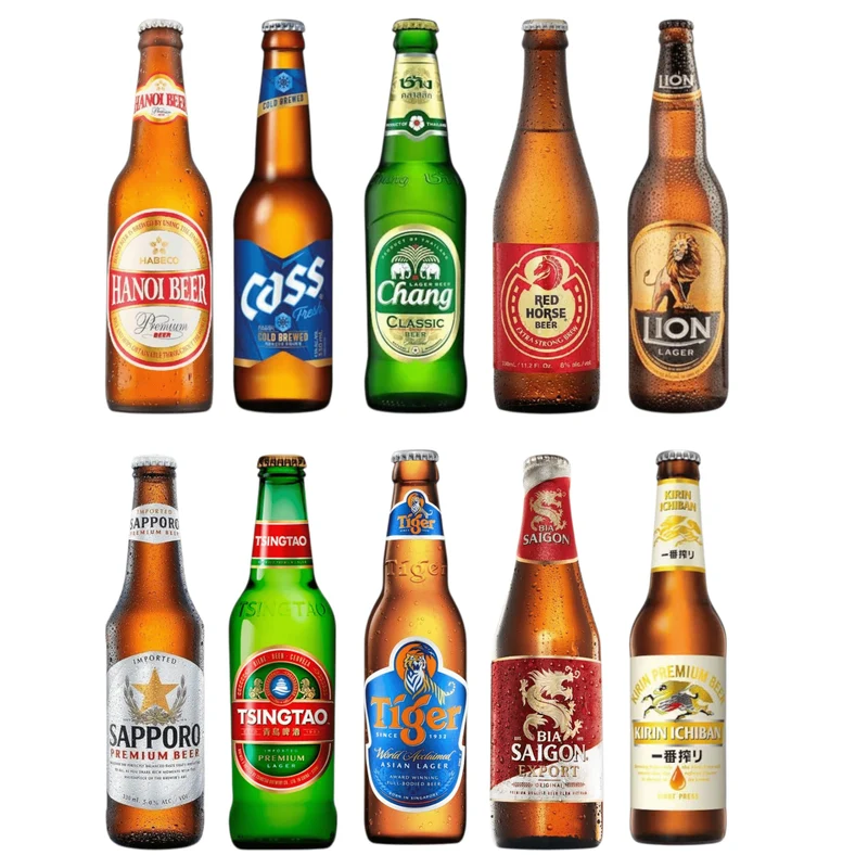Asiatisches Bier-Geschenkset – Internationaler Biermix aus Asien