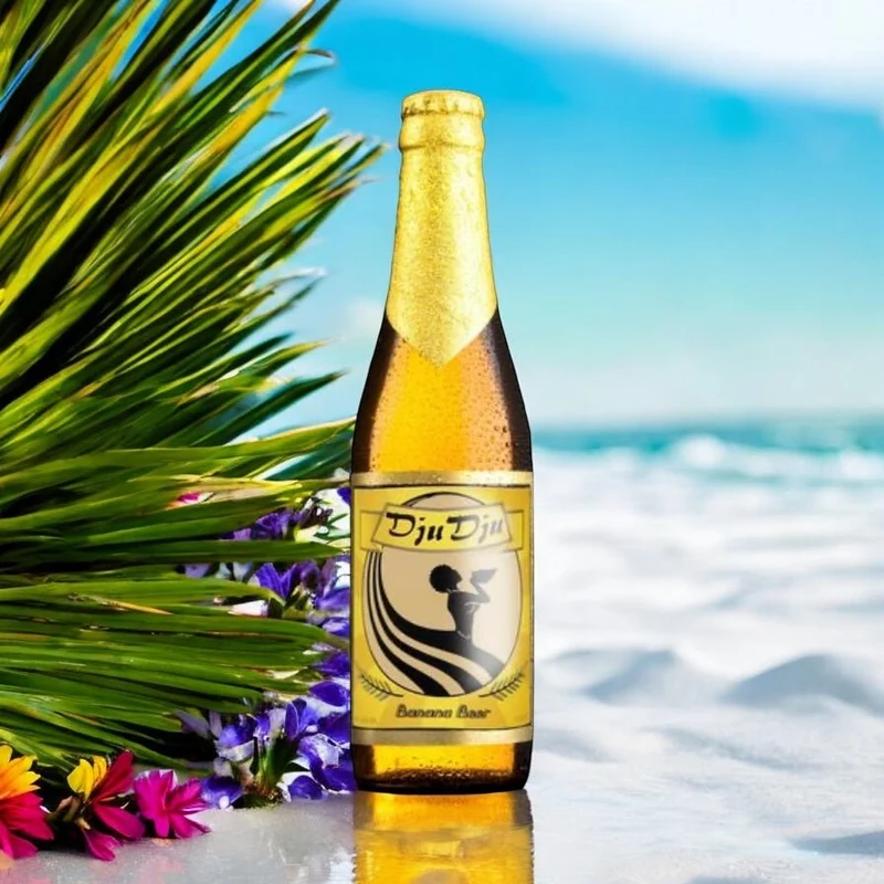 DjuDju Banana- Exotisches Bananen Fruchtbier aus Ghana 0,33l- Afrika