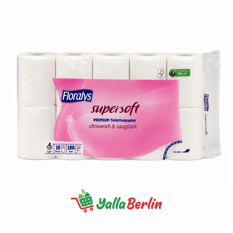 Toilettenpap.4-lagig (10 rollen)