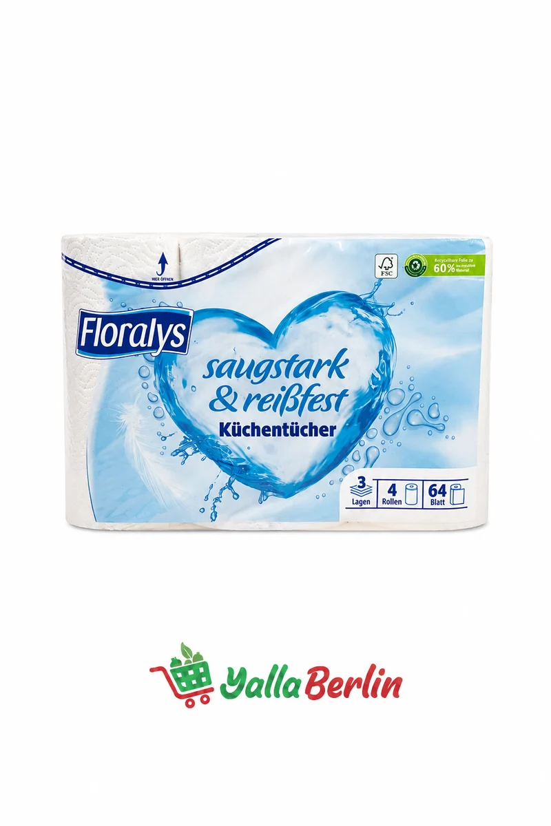 Floralys Küchentücher (4 rollen )