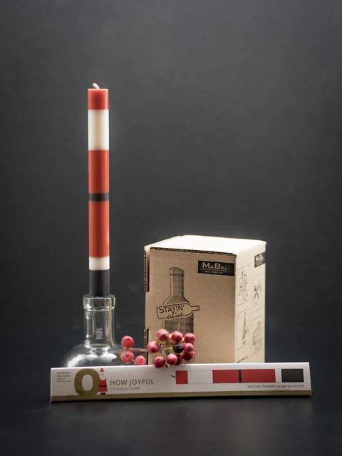 Weihnachts🎅 Grußkerze trifft Upcycling Kerzenständer - tolles Mitbringsel