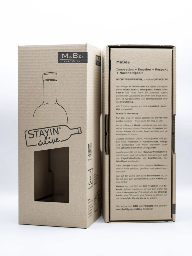 Asbach Big Bottle - TischLampe & Windlicht in einem - B2B