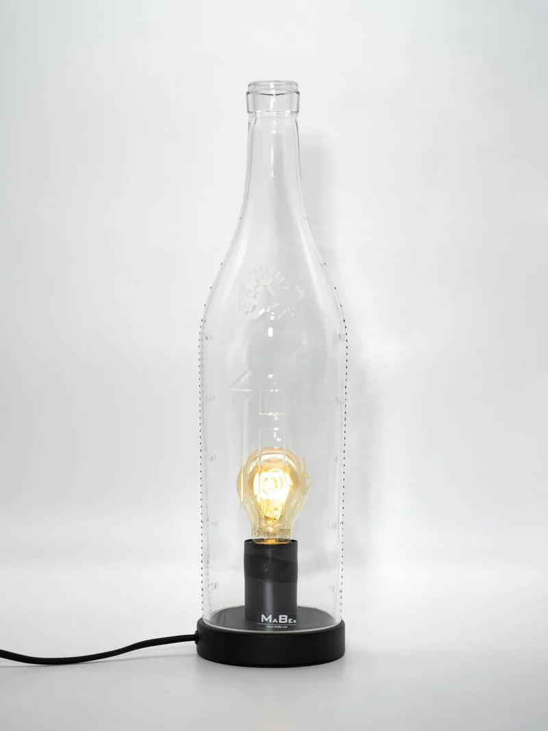 Asbach Big Bottle - TischLampe & Windlicht in einem - B2B