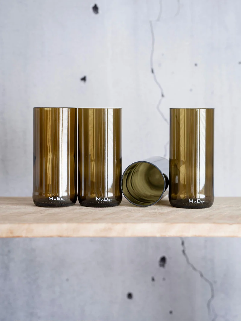 Trink Glas - 500 ml - trinkt mit Stil & aus der leeren Flasche