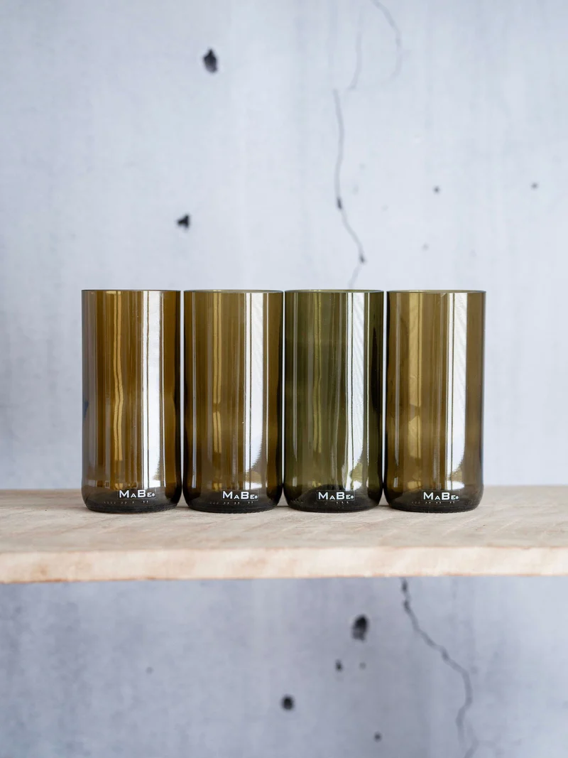 Trink Glas - 500 ml - trinkt mit Stil & aus der leeren Flasche