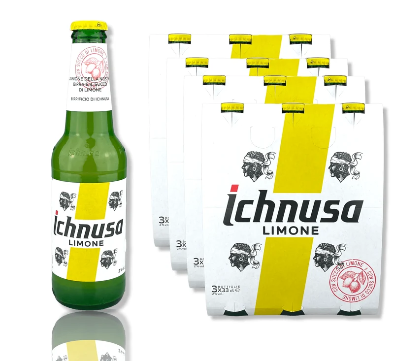 Ichnusa Limone Bier - Radler auf sardische Art mit 1,3% Vol.