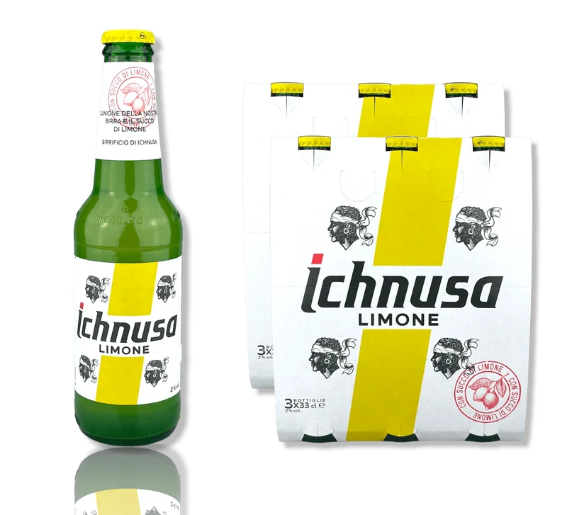 Ichnusa Limone Bier - Radler auf sardische Art mit 1,3% Vol.