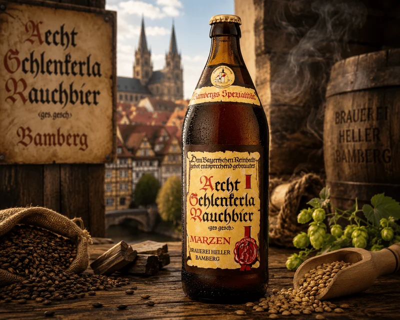 Aecht Schlenkerla Rauchbier Märzen 0,5l – Bamberger Bierspezialität 5,1% Vol
