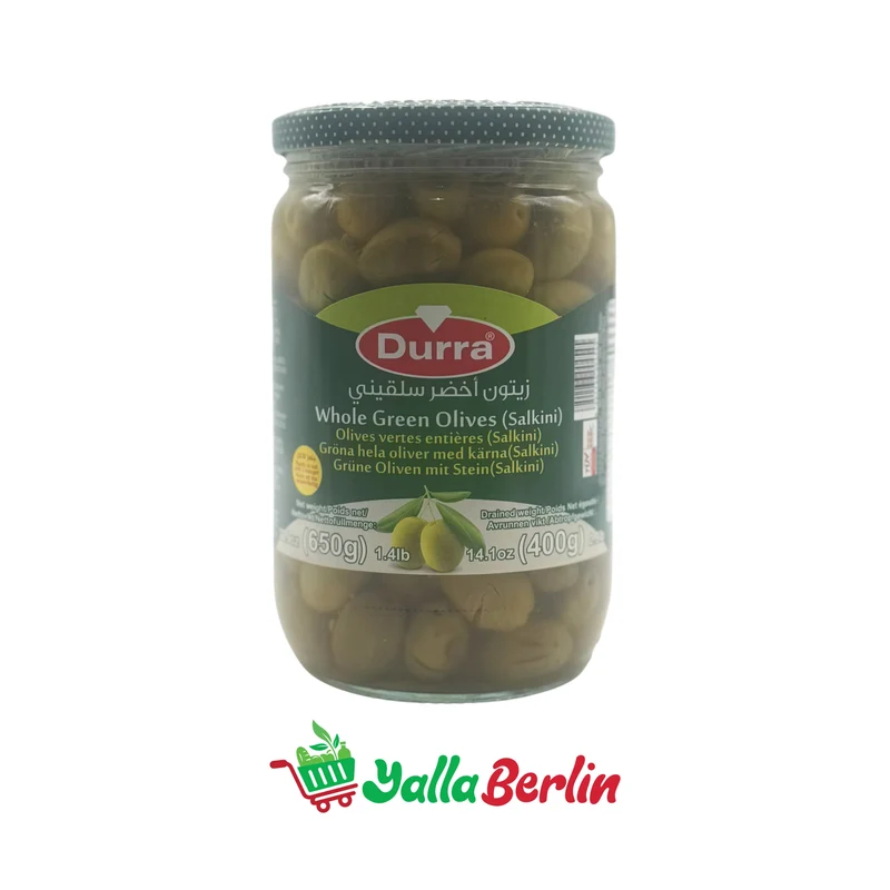 DURRA GRÜNE OLIEVEN / SALQINI (650 Gr)